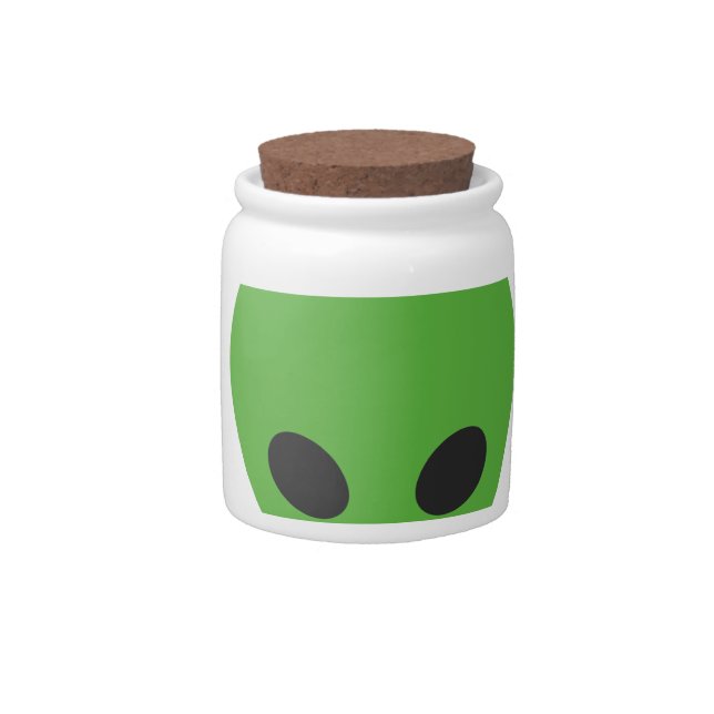 emoji aliens candy jar (Front)