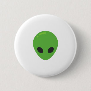 emoji aliens pinback button