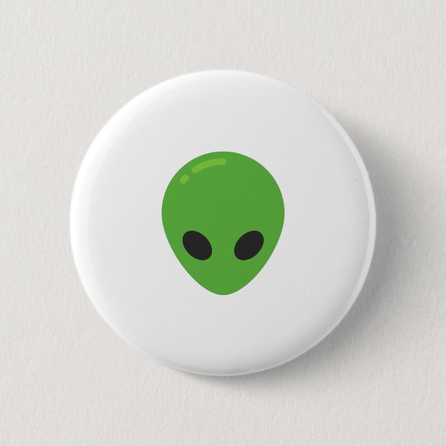 emoji aliens pinback button (Front)