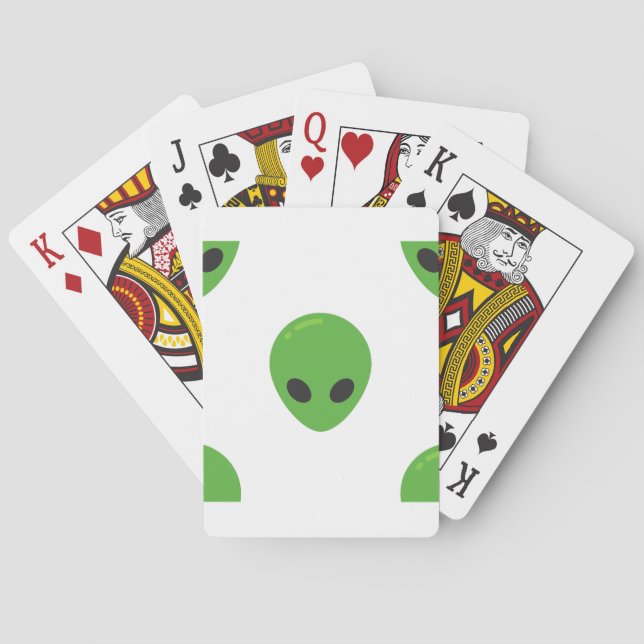 emoji aliens poker cards (Back)