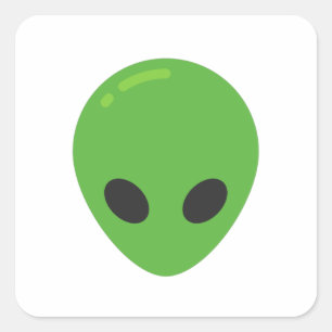emoji aliens square sticker