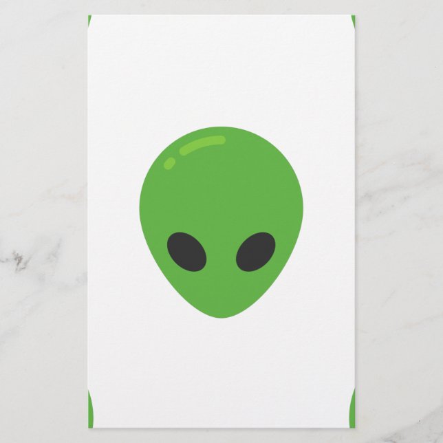 emoji aliens stationery (Front)