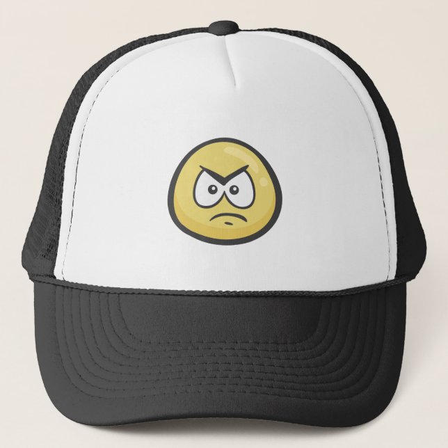 Emoji: Angry Face Trucker Hat (Front)