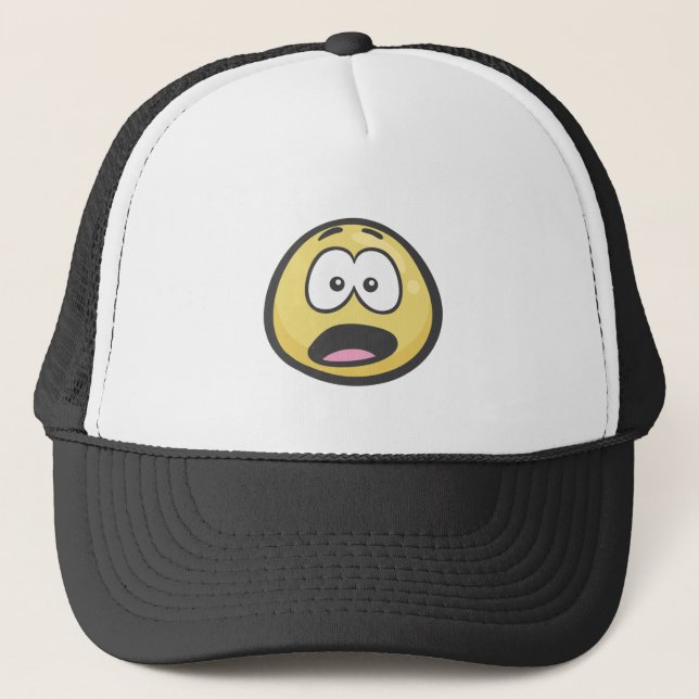 Emoji: Anguished Face Trucker Hat (Front)