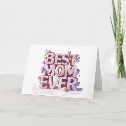 *~* Emoji AP72 Photo 3-D Fun Mother&#39;s Day Card