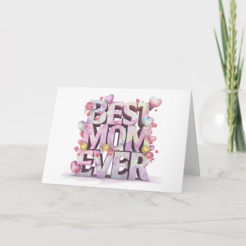 *~* Emoji AP72 Photo Whimsical Mother&#39;s Day Card