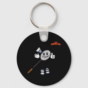 Emoji Badminton Sports Thumb Up  Keychain