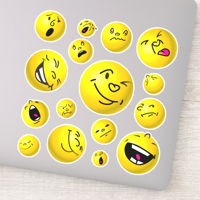 Emoji balls sticker (Detail)