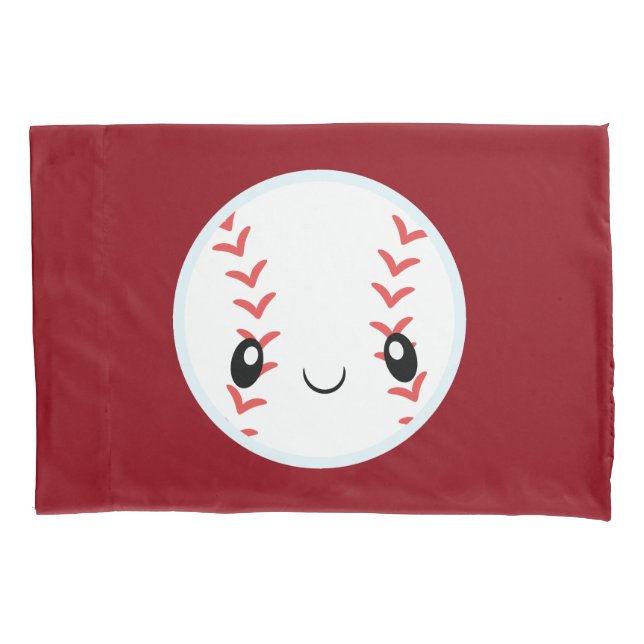 Emoji Baseball Pillow Case (Front)