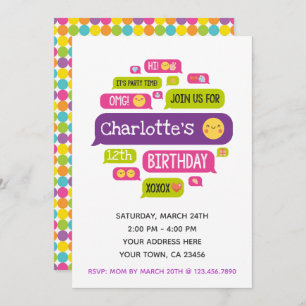Emoji Birthday Invitation