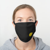 Emoji Black Cotton Face Mask (Worn)