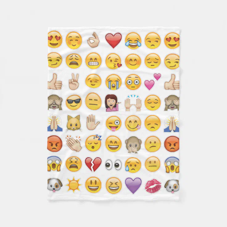 emoji blanket Zazzle