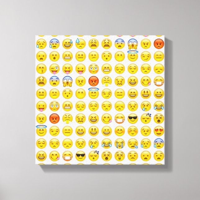 emoji canvas print (Front)