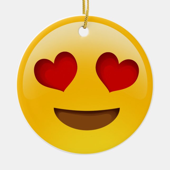Emoji Ceramic Ornament (Front)