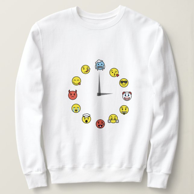 Emoji Clock Sweatshirt (Design Front)