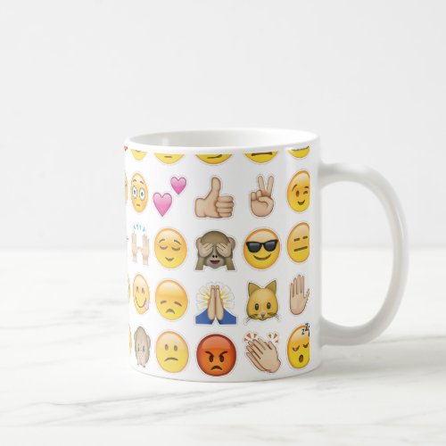 emoji coffee mug