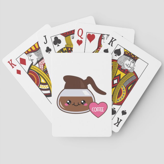 Emoji Coffee Pot Poker Cards (Back)