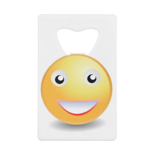 Emoji ! credit card bottle opener