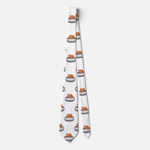 Emoji Curling Stone menswear mens necktie neck tie