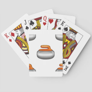 Emoji Curling Stone Poker Cards