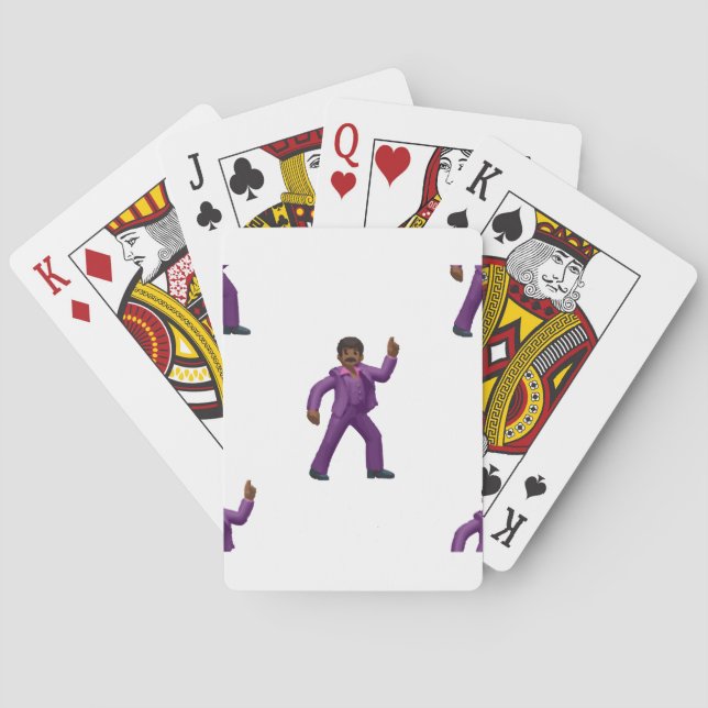 Emoji Dancing Man Poker Cards (Back)