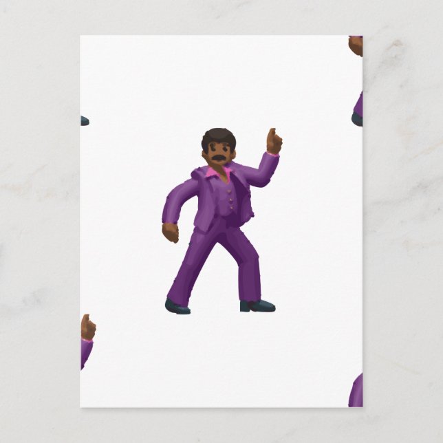 Emoji Dancing Man Postcard (Front)