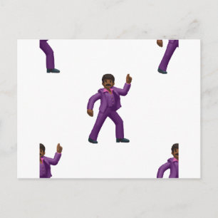 Emoji Dancing Man Postcard