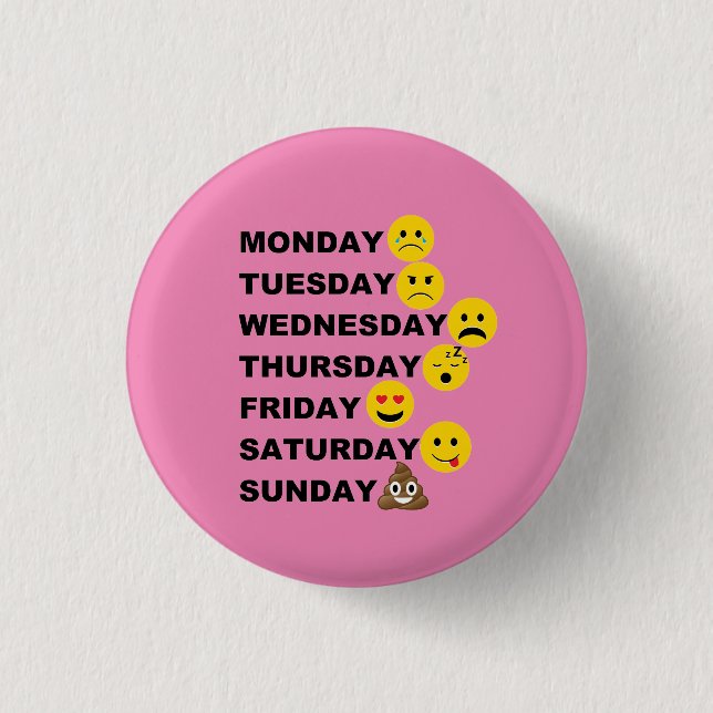 Emoji Days Button (Front)
