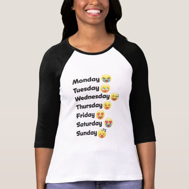 Emoji Days of the Week Shirt (Front)