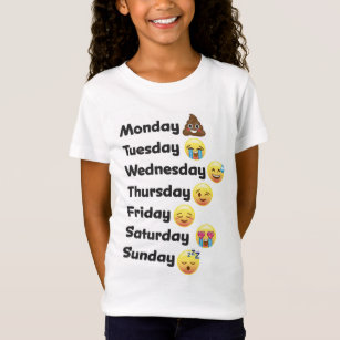 Emoji Days of the Week Shirt