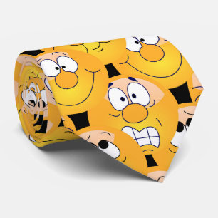 Emoji Design Funny Faces Tie