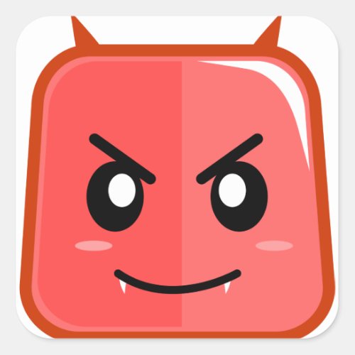 Emoji Devil Red Angry Faced Sticker