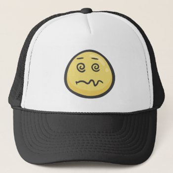 Emoji: Dizzy Face Trucker Hat by EmojiClothing at Zazzle
