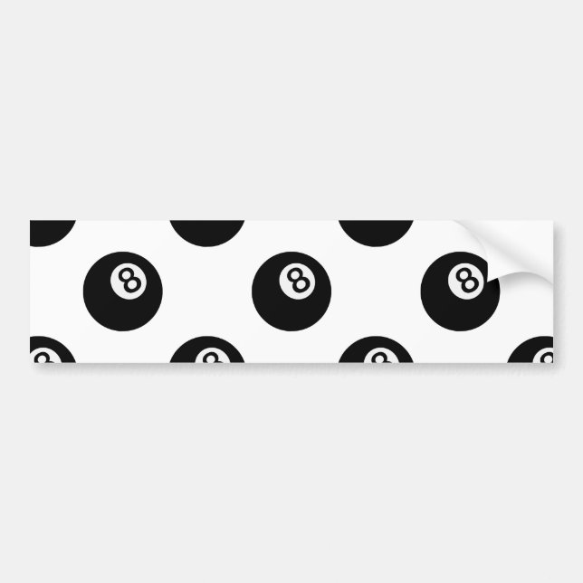 emoji eight ball bumper sticker (Front)