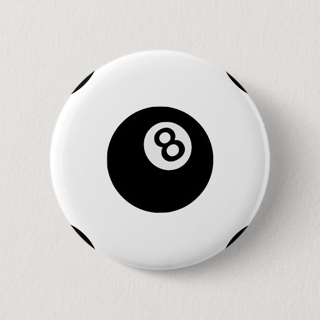 emoji eight ball button (Front)