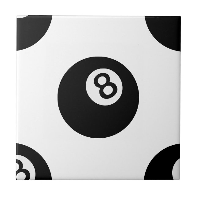 emoji eight ball ceramic tile (Front)