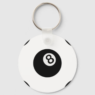 emoji eight ball keychain