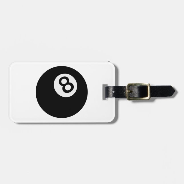emoji eight ball luggage tag (Front Horizontal)