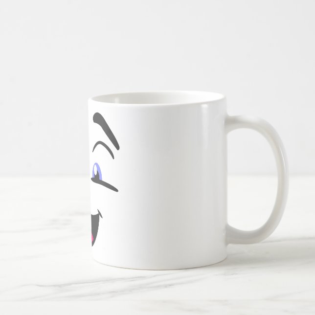 emoji, emoticon, face coffee mug (Right)