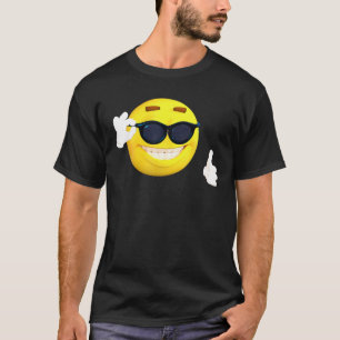 Emoji Emoticon Face Emotion Icon in Sunglasses T-Shirt