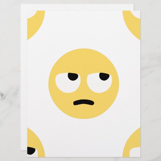 emoji eye rolling (Front/Back)