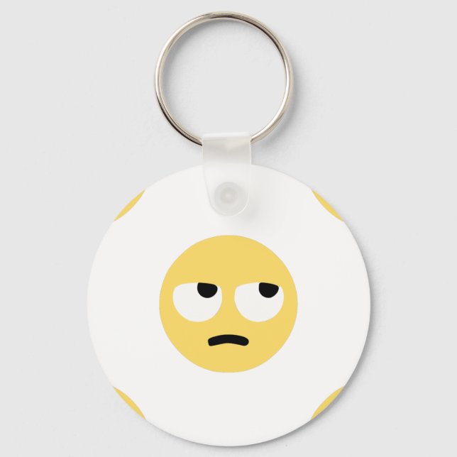 emoji eye rolling keychain (Front)