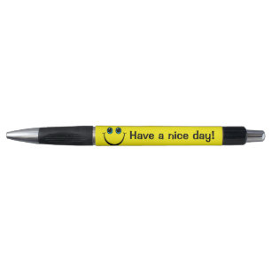 Have A Nice Day Office School Products Zazzle Emoji Face Have A Nice Day Pen