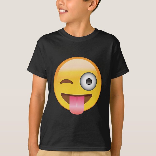 Emoji - Face With Tongue T-Shirt (Front)