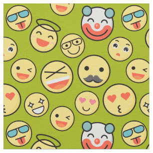 Emoji Faces Fabric