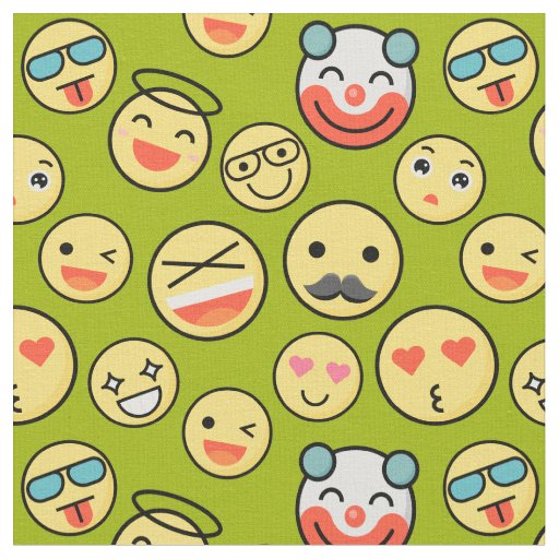 Emoji Faces Fabric