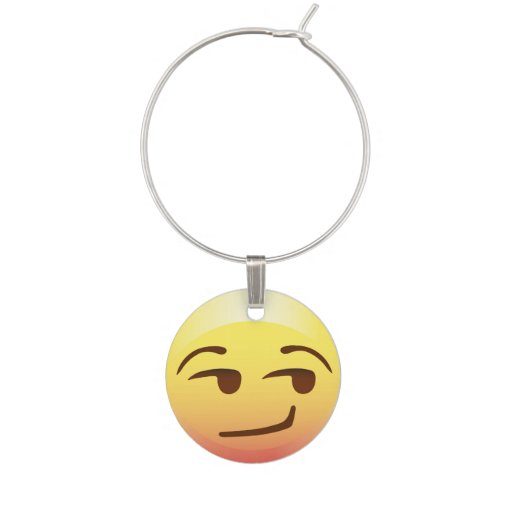 Emoji Faces Good Times Party Wine Charms | Zazzle