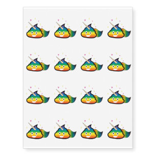 Emoji Father Of The Birthday Girl Gift Party Temporary Tattoos