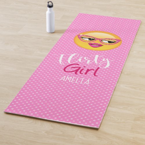 Emoji Flirty Girl ID227 Yoga Mat