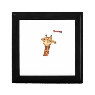 emoji frowning angry giraffe face gift box